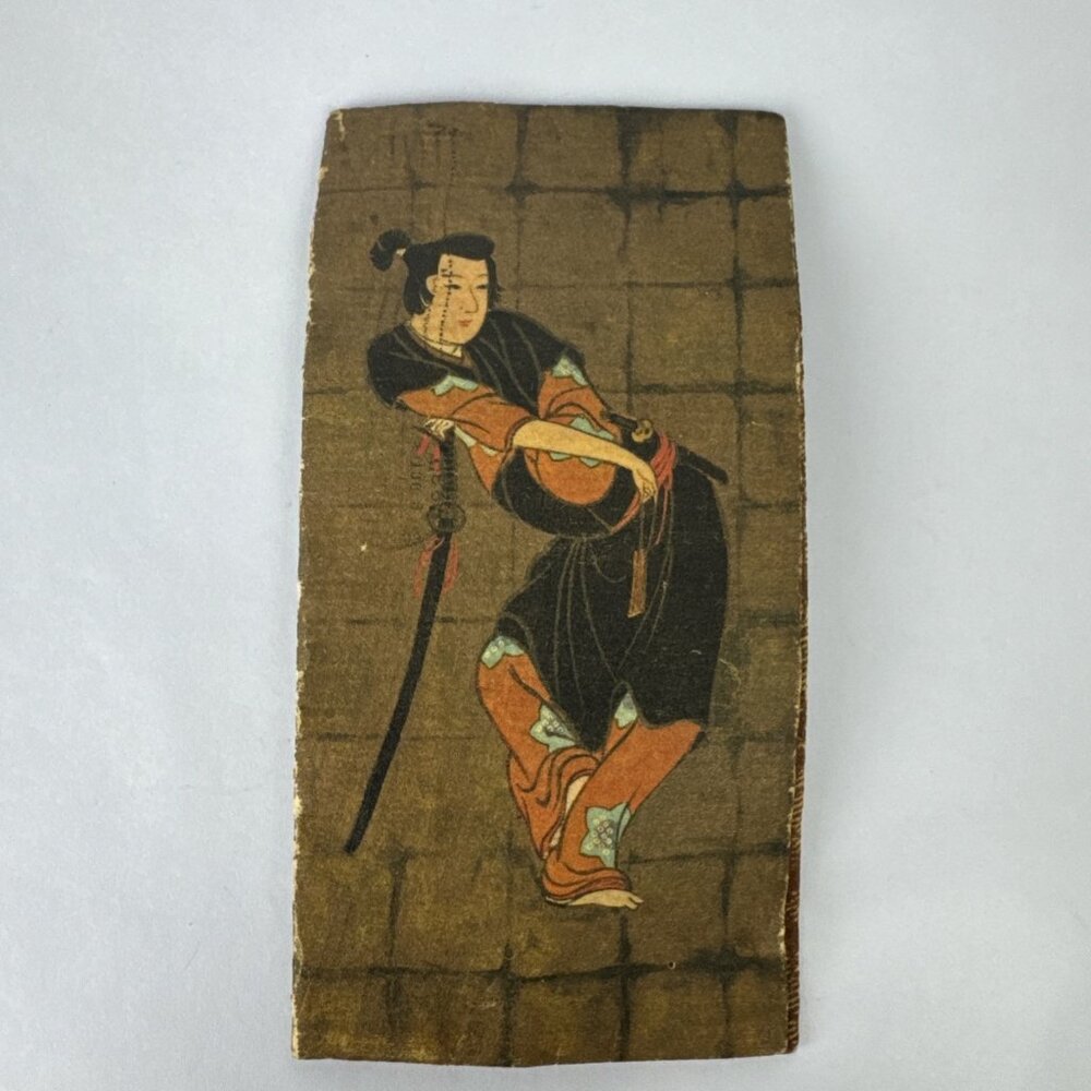 Vtg 70s Japanese Wagami Zemliya Rice Paper Wallet - money holder man woman dog